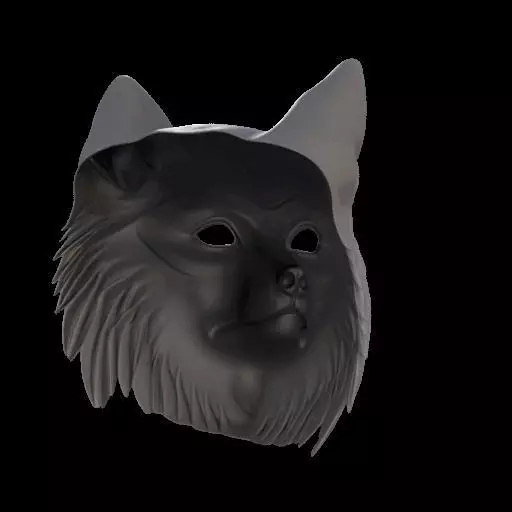 Realistic Wolf Mask 3D print model_6