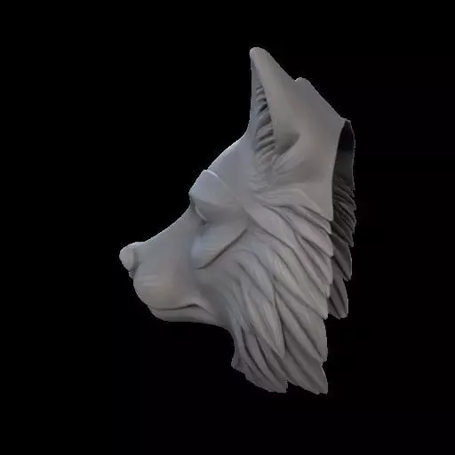 Realistic Wolf Mask 3D print model_15