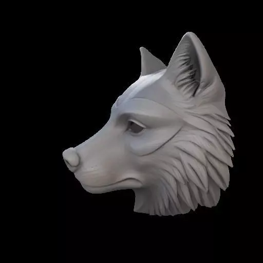 Realistic Wolf Mask 3D print model_18