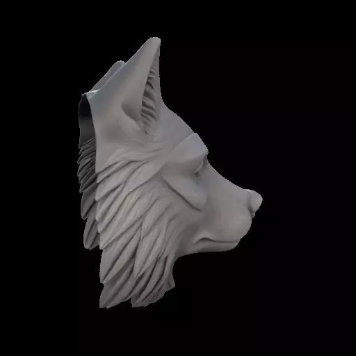 Realistic Wolf Mask 3D print model_30