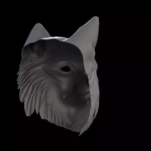 Realistic Wolf Mask 3D print model_5