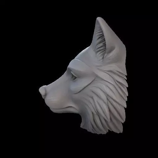 Realistic Wolf Mask 3D print model_16
