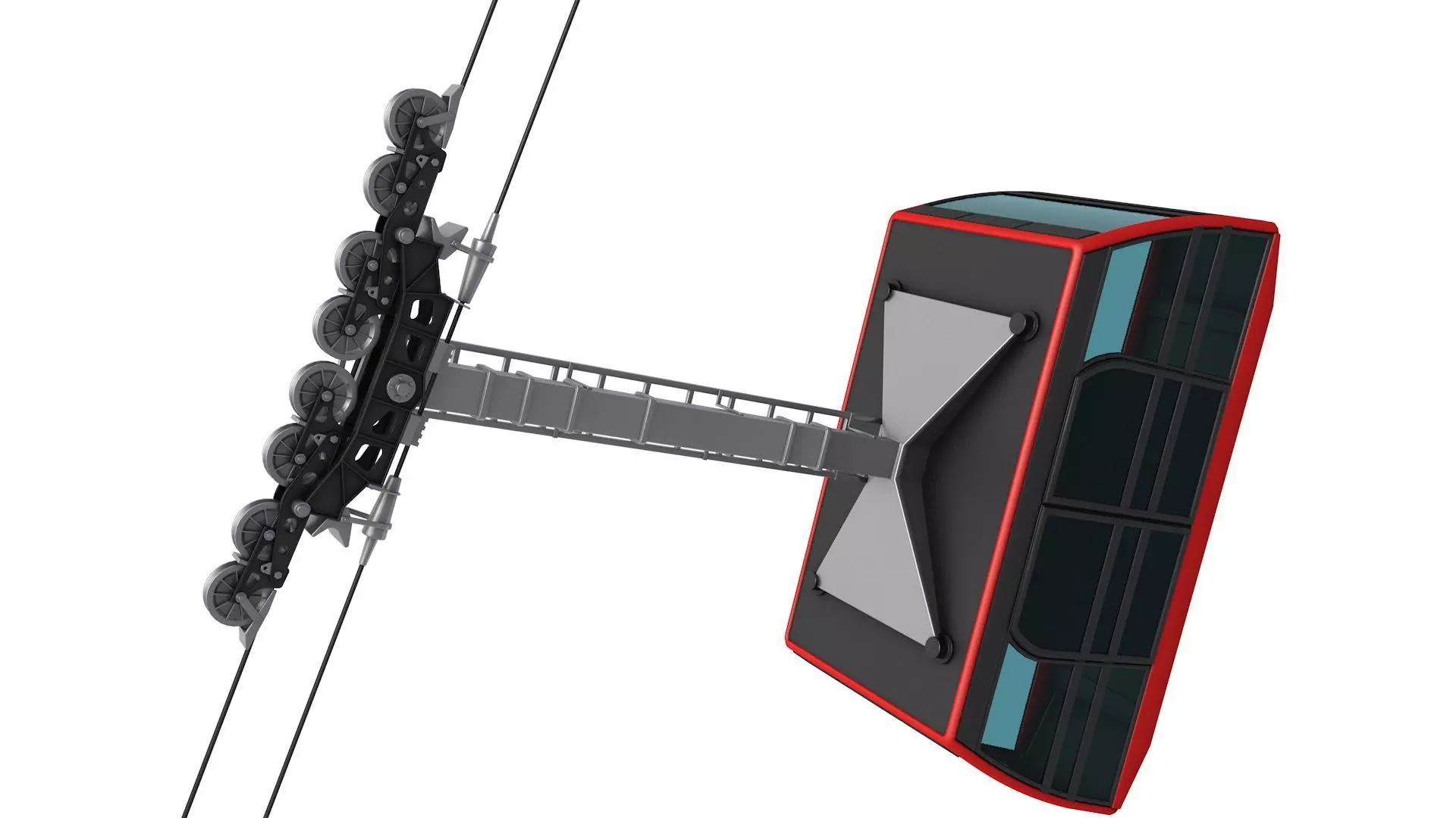 Cableway Cabin  3D model_2