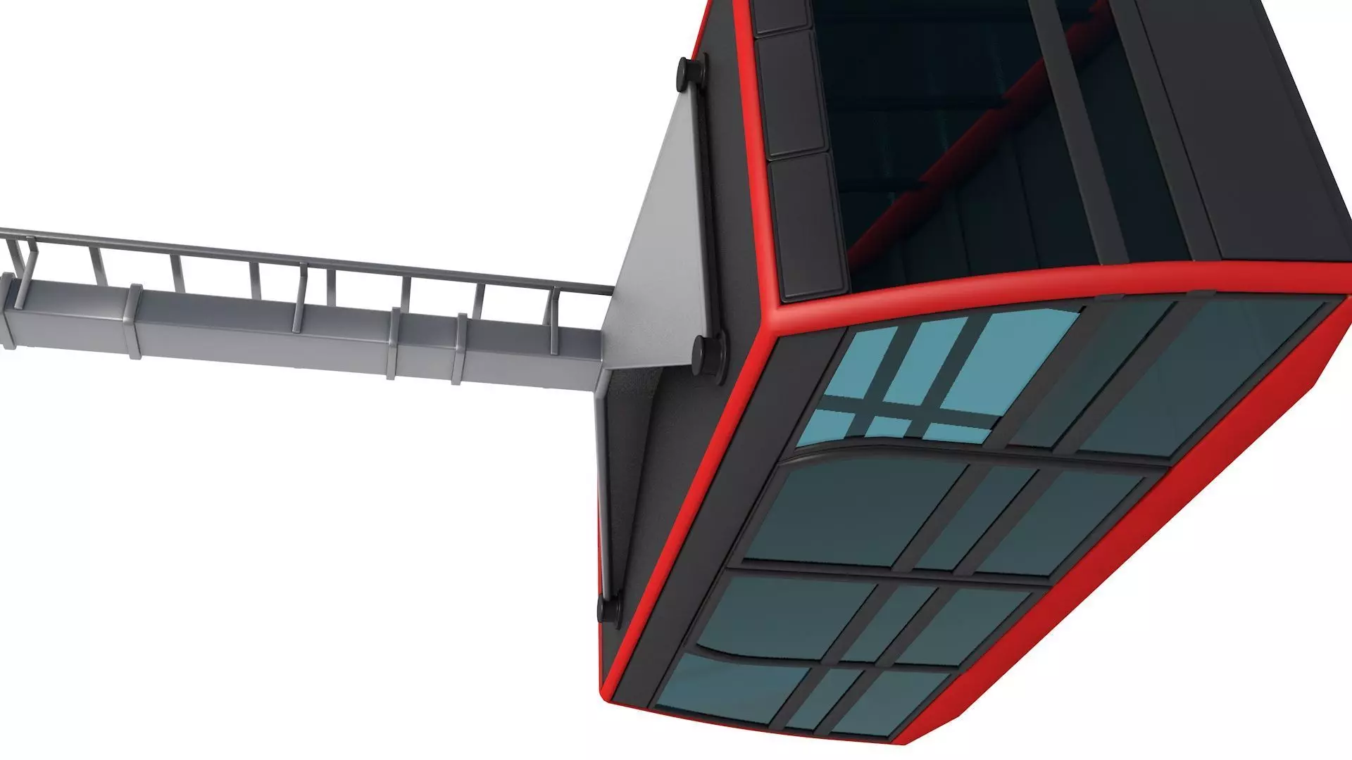 Cableway Cabin  3D model_4