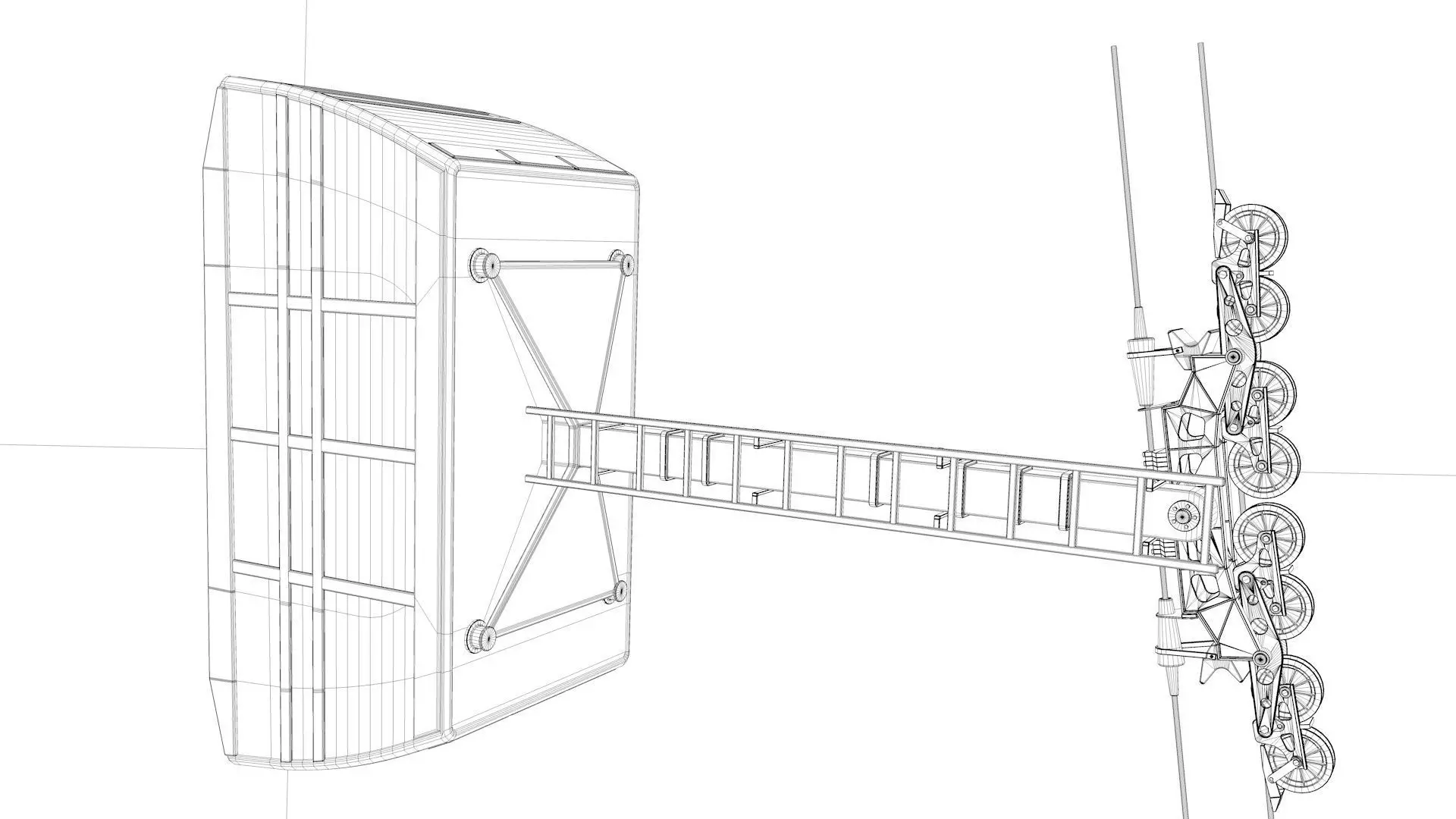 Cableway Cabin  3D model_5