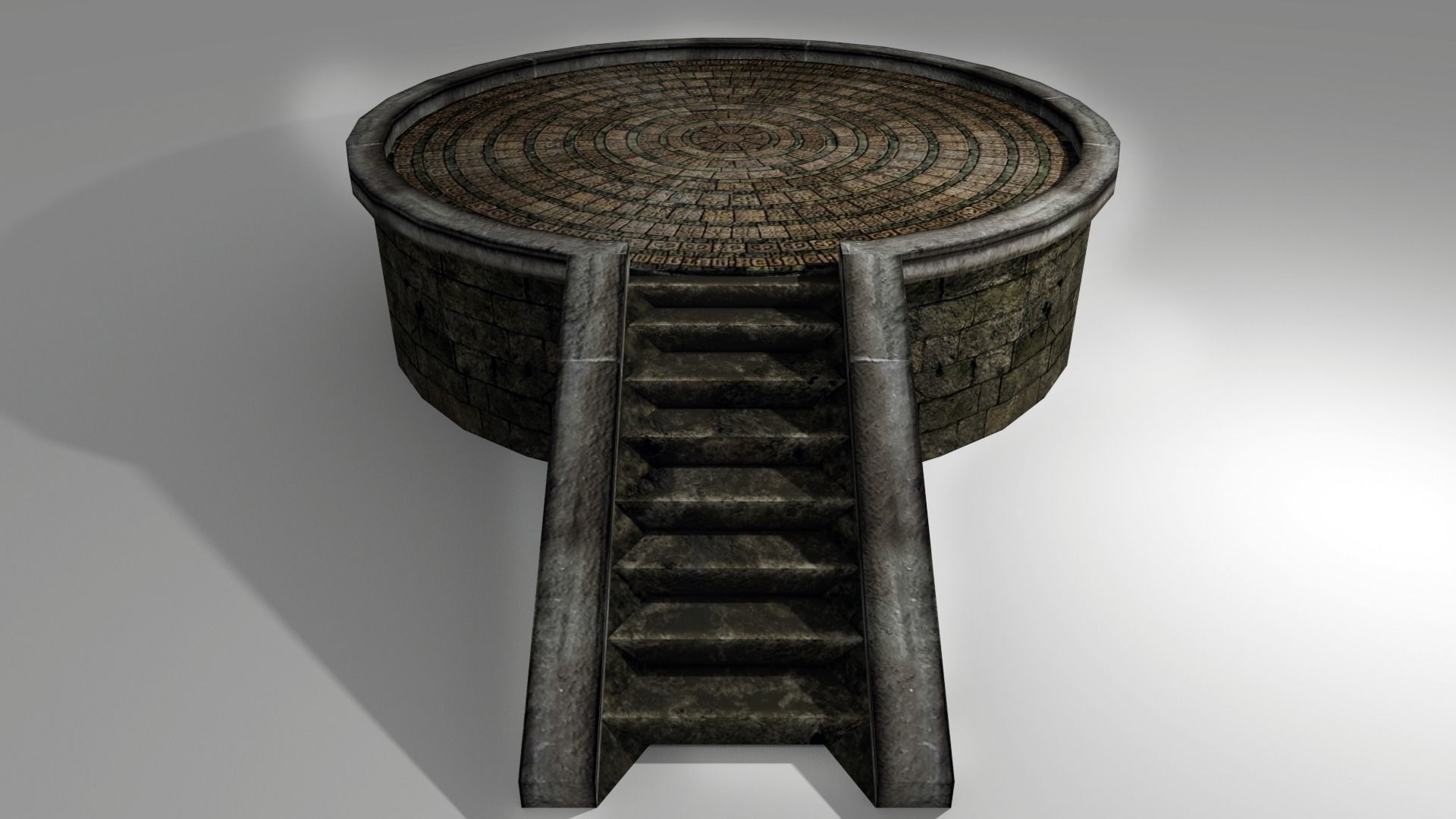 Medieval Shrine Low-poly 3D model_6