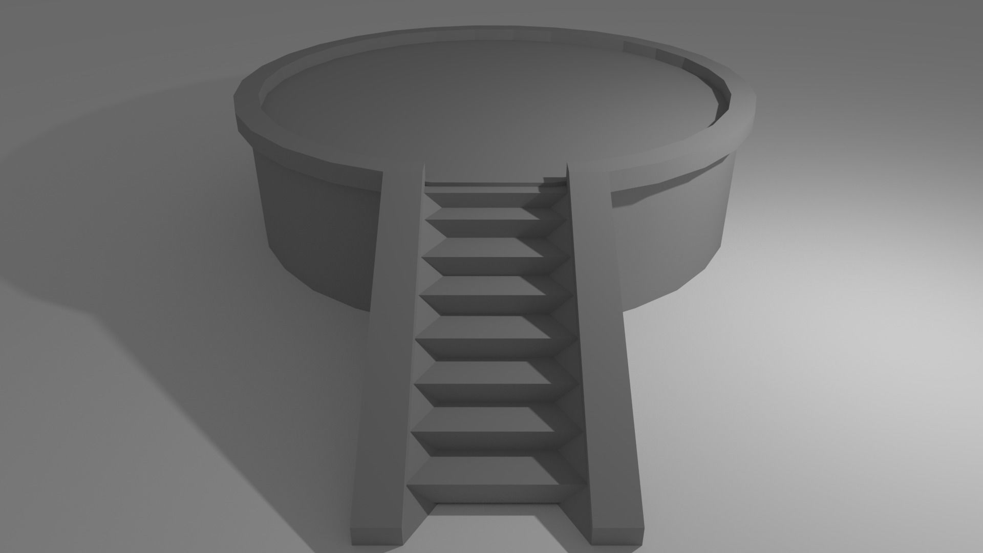 Medieval Shrine Low-poly 3D model_8