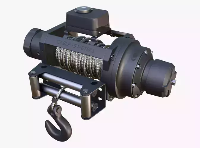 Electric Winch with Steel Cable M1