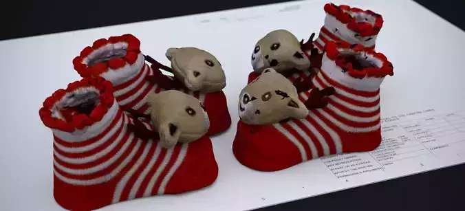 CHRISTMAS REINDEER SOCKS 2025