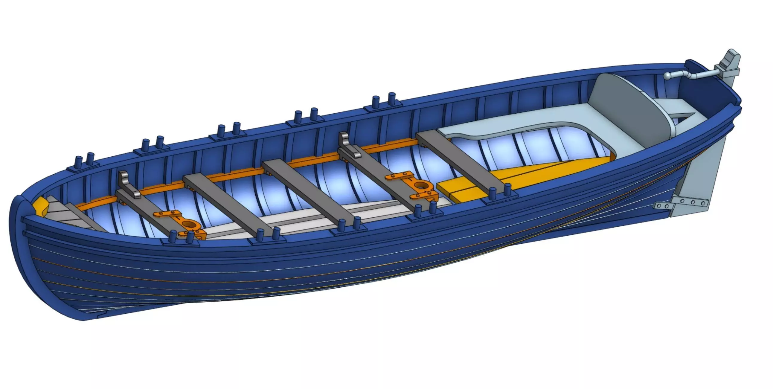 HMB Endeavour - Pinnace 24 foot 3D print model 3D print model