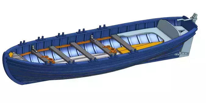 HMB Endeavour - Pinnace 24 foot 3D print model