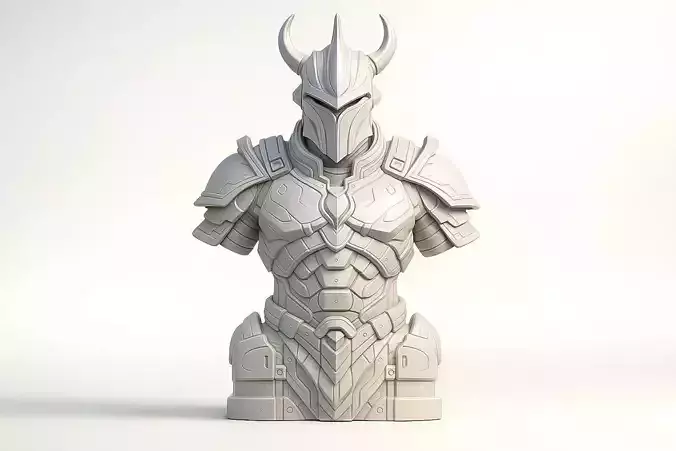 Armored Warrior Bust