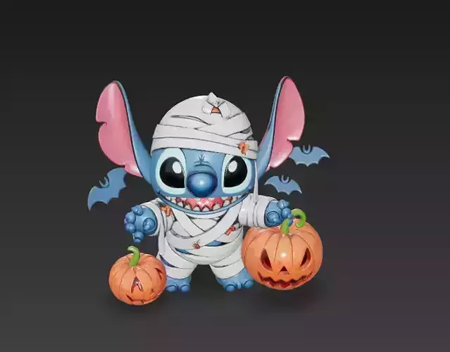 Halloween Mummy Creature - Stylized 3D Model 3D print model
