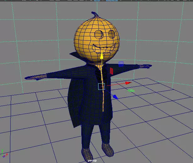 Halloween character Low-poly 3D model_5