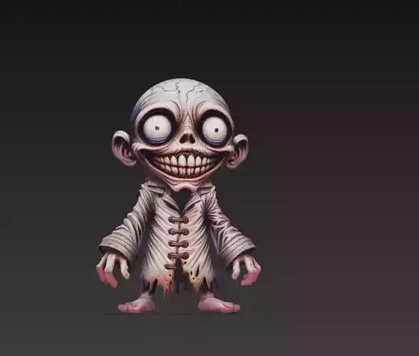 Creepy Undead Character - Stylized 3D Model 3D print model