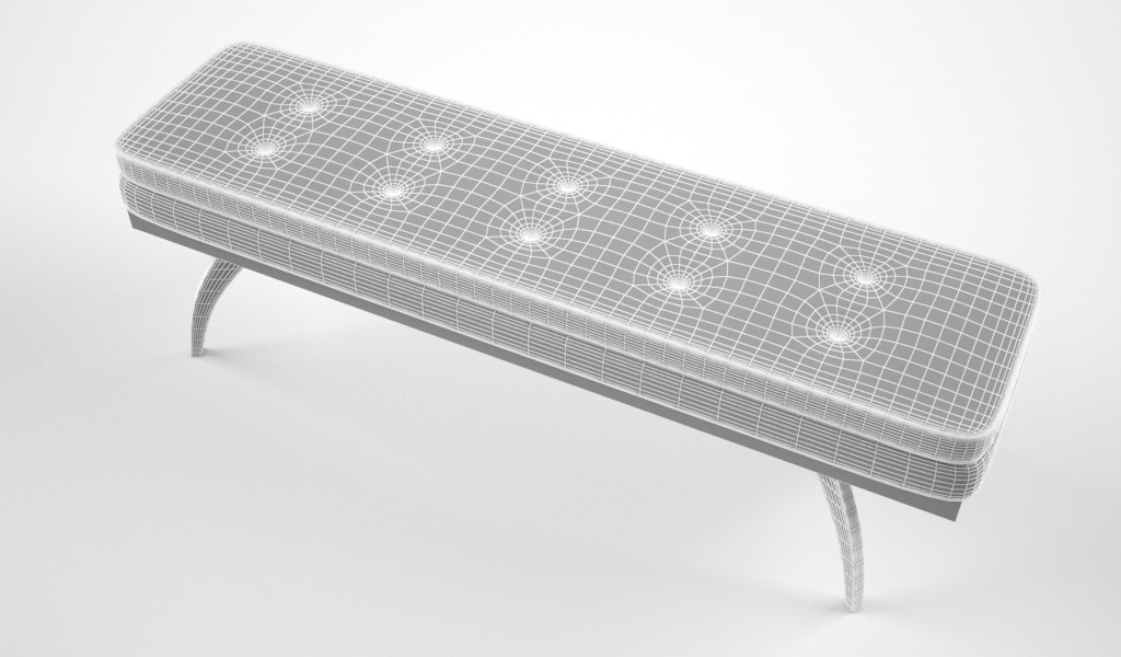 Dwell Studio Erickson bench 3D model_3