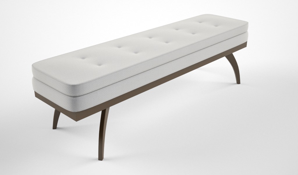 Dwell Studio Erickson bench 3D model_1
