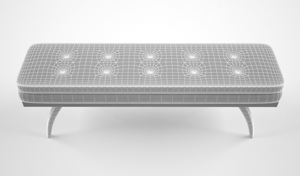 Dwell Studio Erickson bench 3D model_4