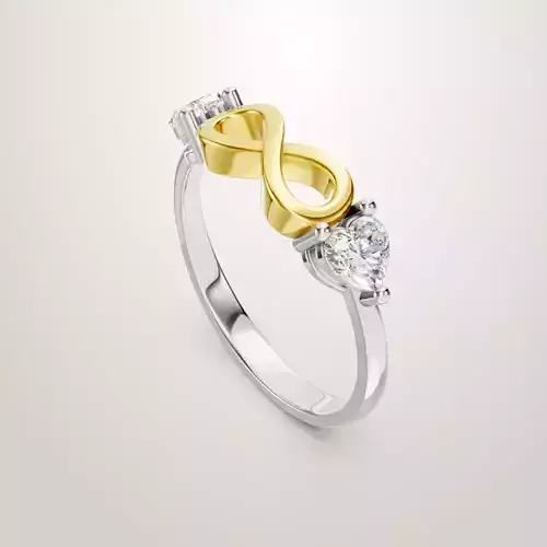 Heart Shaped Two Stone Engagement Ring 21