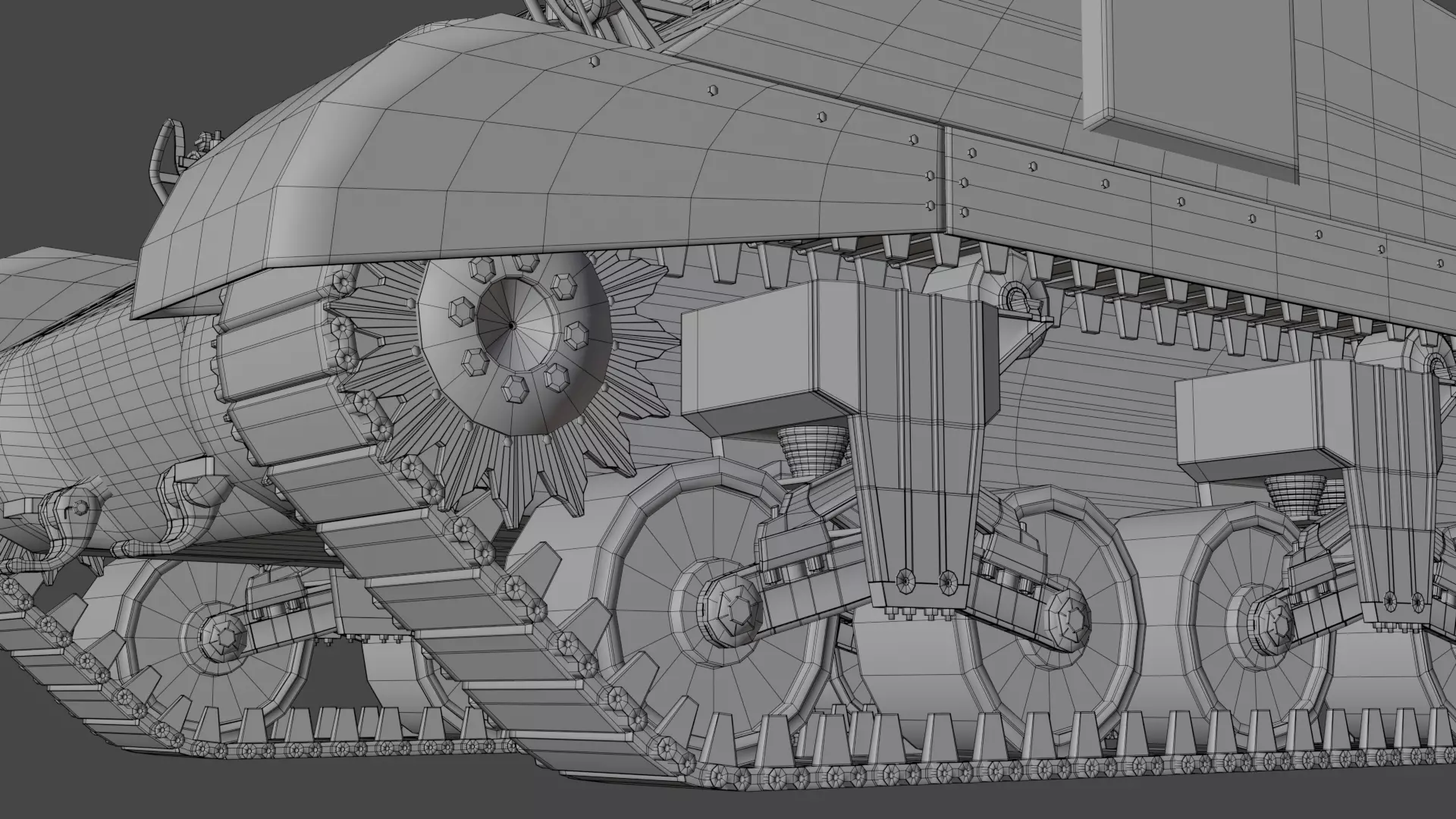 M4 Sherman Low-poly 3D model_30