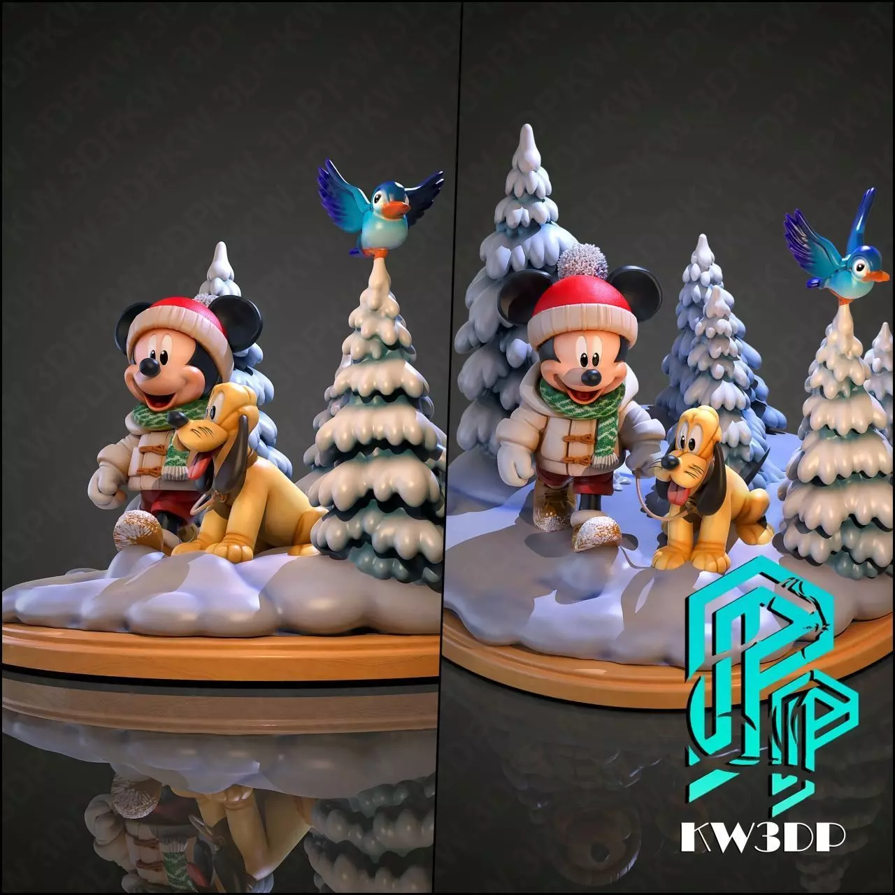 Christmas base 5 3D print model_2
