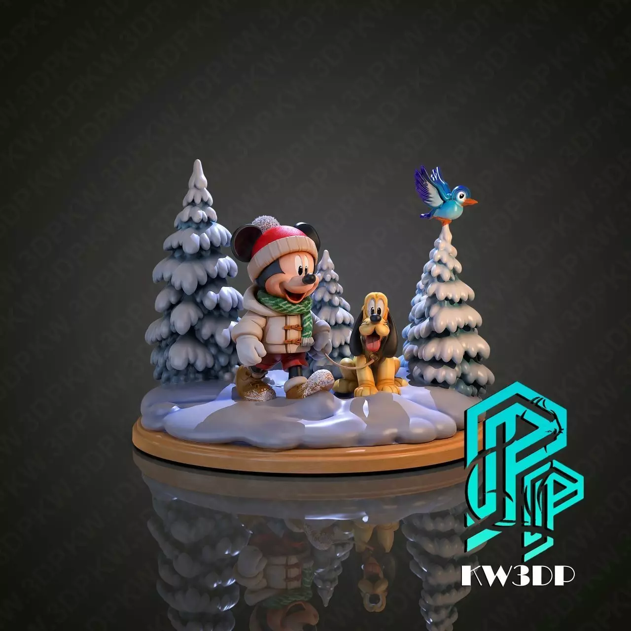 Christmas base 5 3D print model_1
