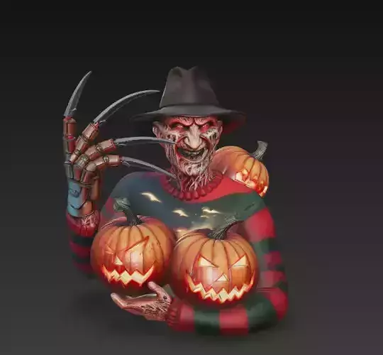 Stylized Nightmare Slayer - Halloween 3D Model 3D print model Stylized Nightmare Slayer - Halloween 3D Model 3D print model