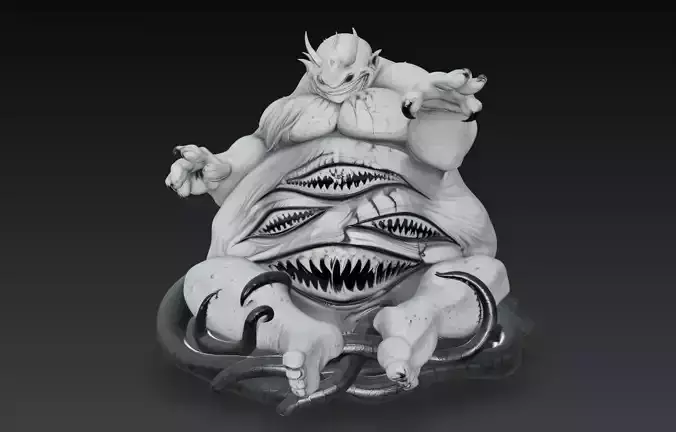 Eldritch Horror Demon - Stylized 3D Creature Model 3D print model