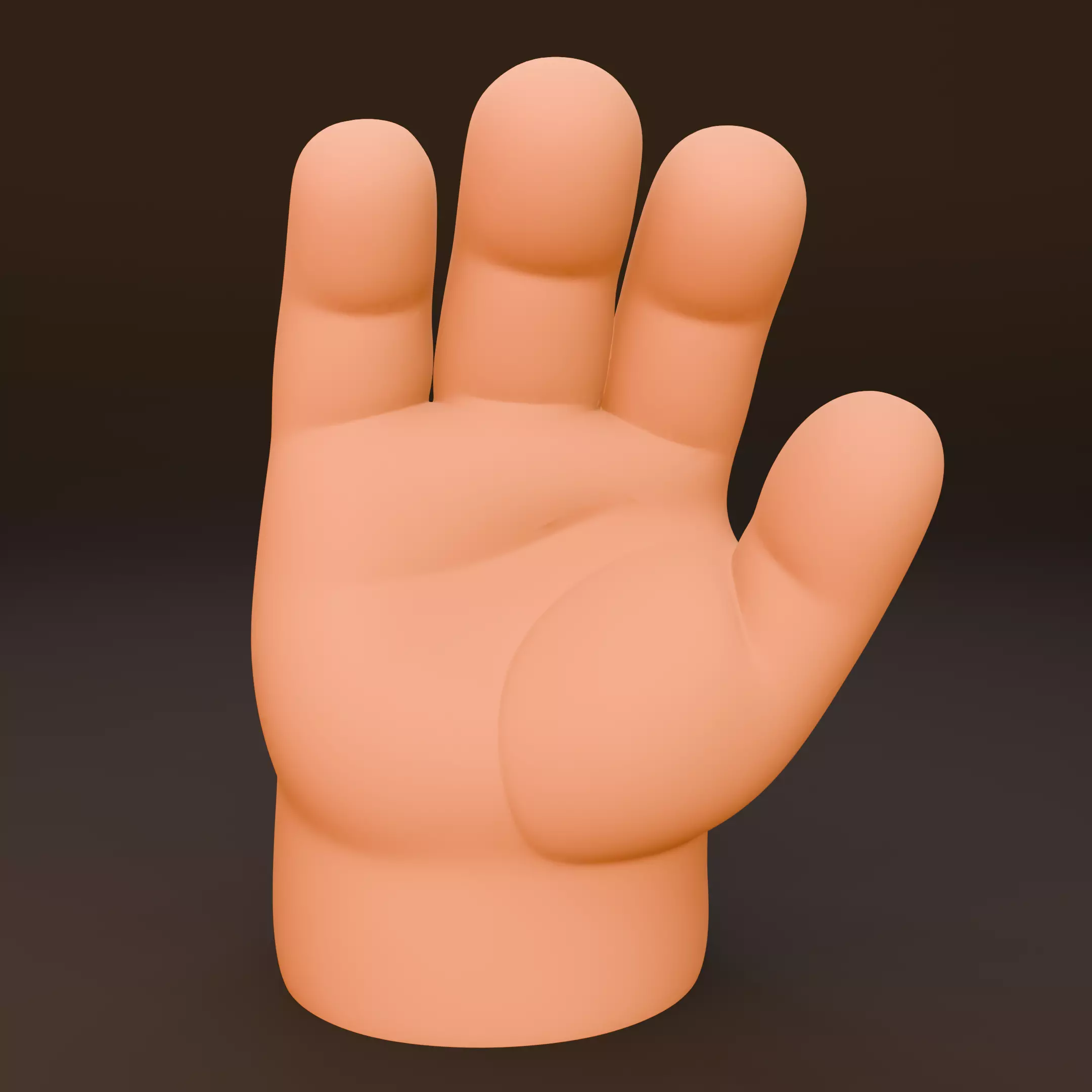 Cartoon Chubby Hand Free 3D model