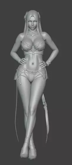 Elegant Fantasy Warrior Free 3D print model