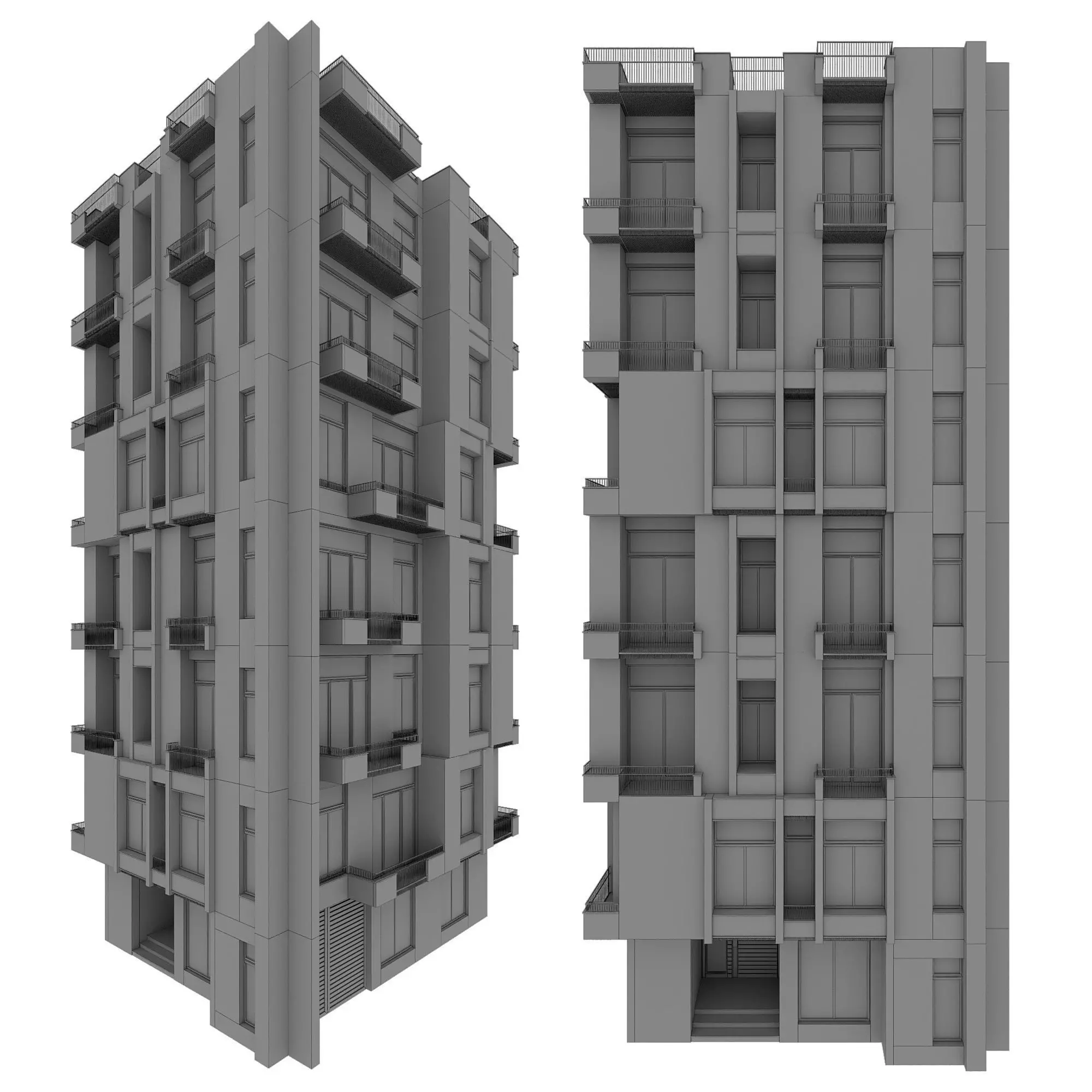 RESIDENTIAL BUILDING NO147 A 3D model_9