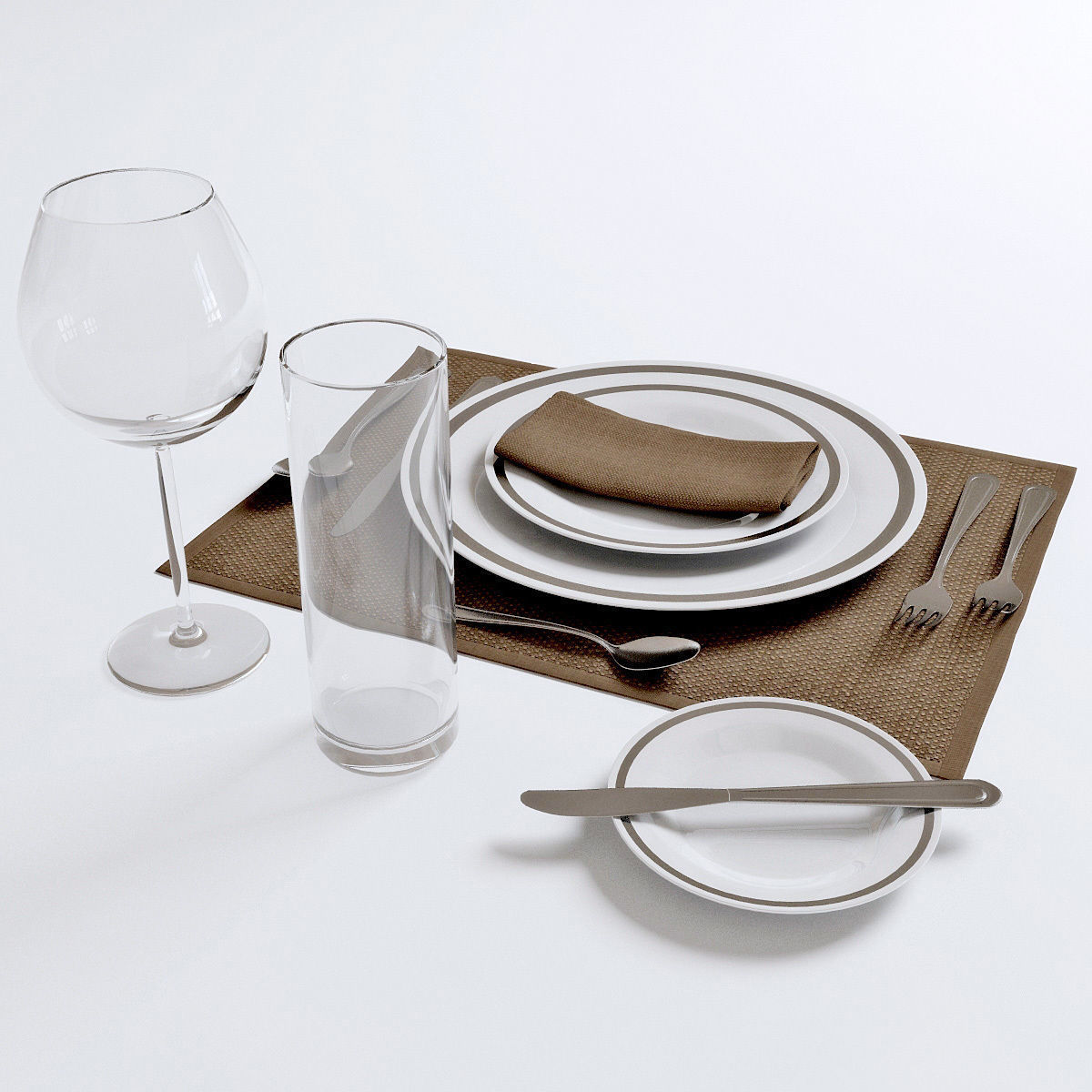 Tableware 3D model_4