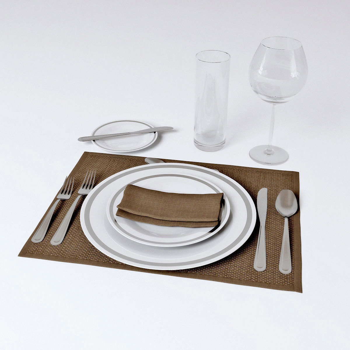 Tableware 3D model_0