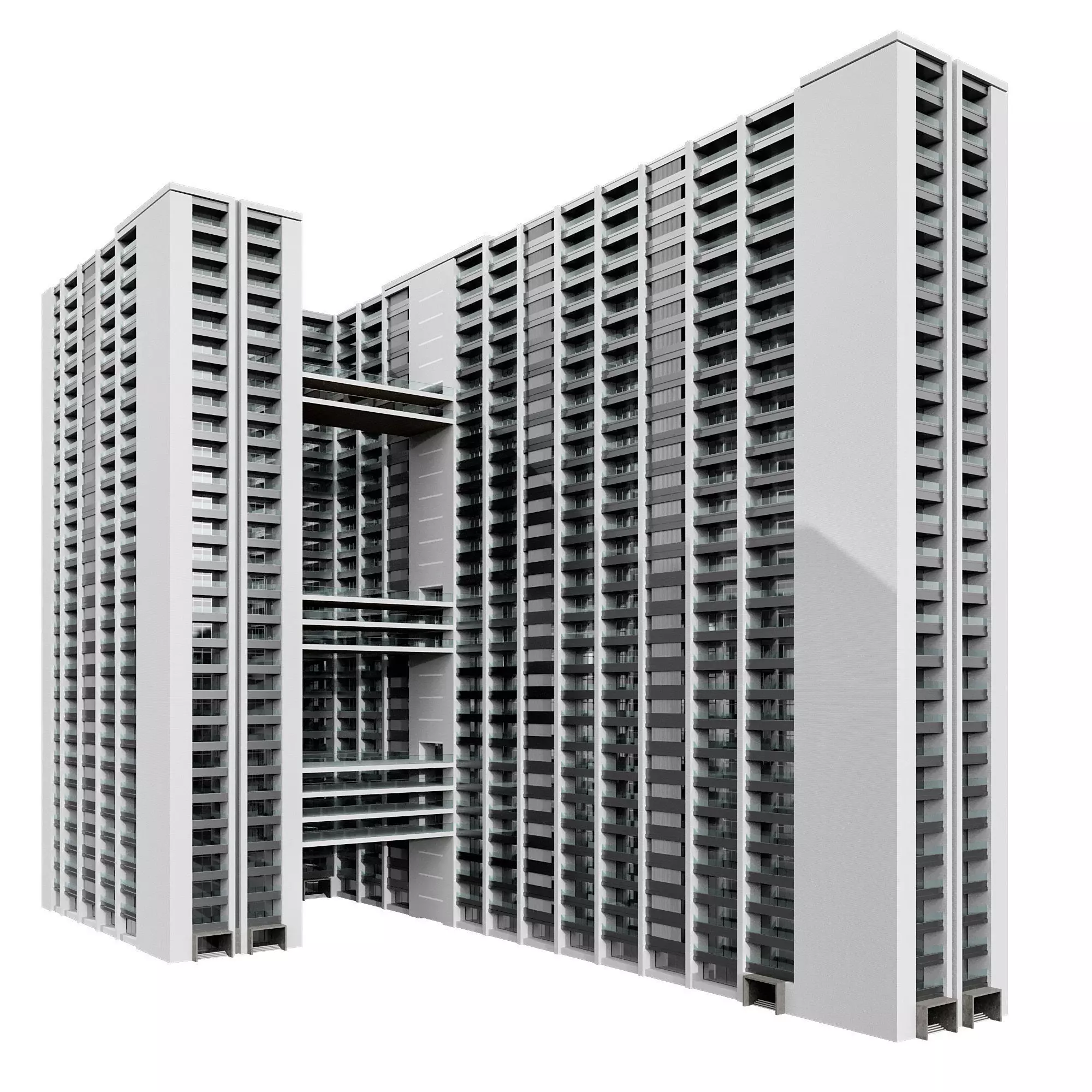 High Rised Residential Building No144 A 3D model