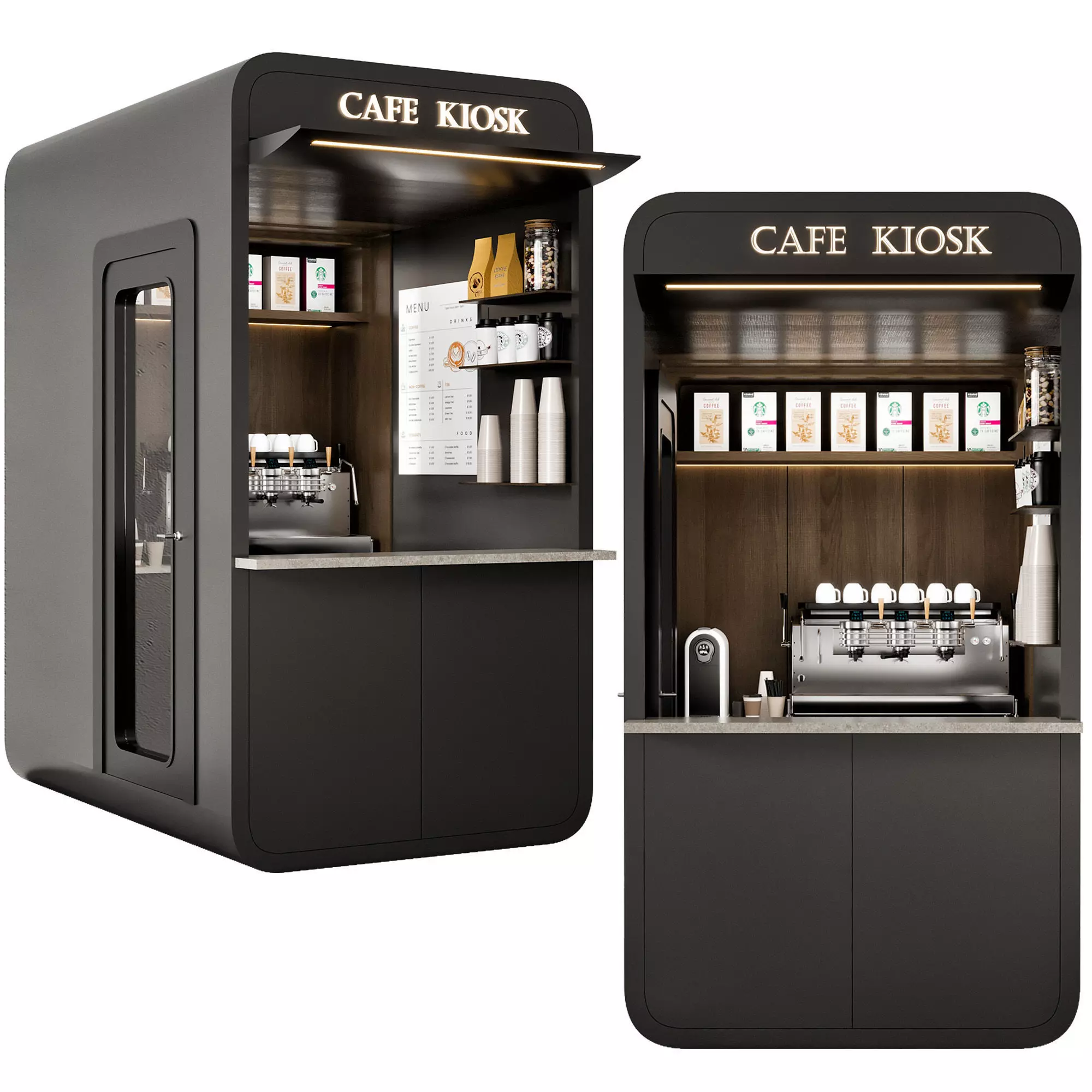 Cafe Kiosk NO40 A 3D model