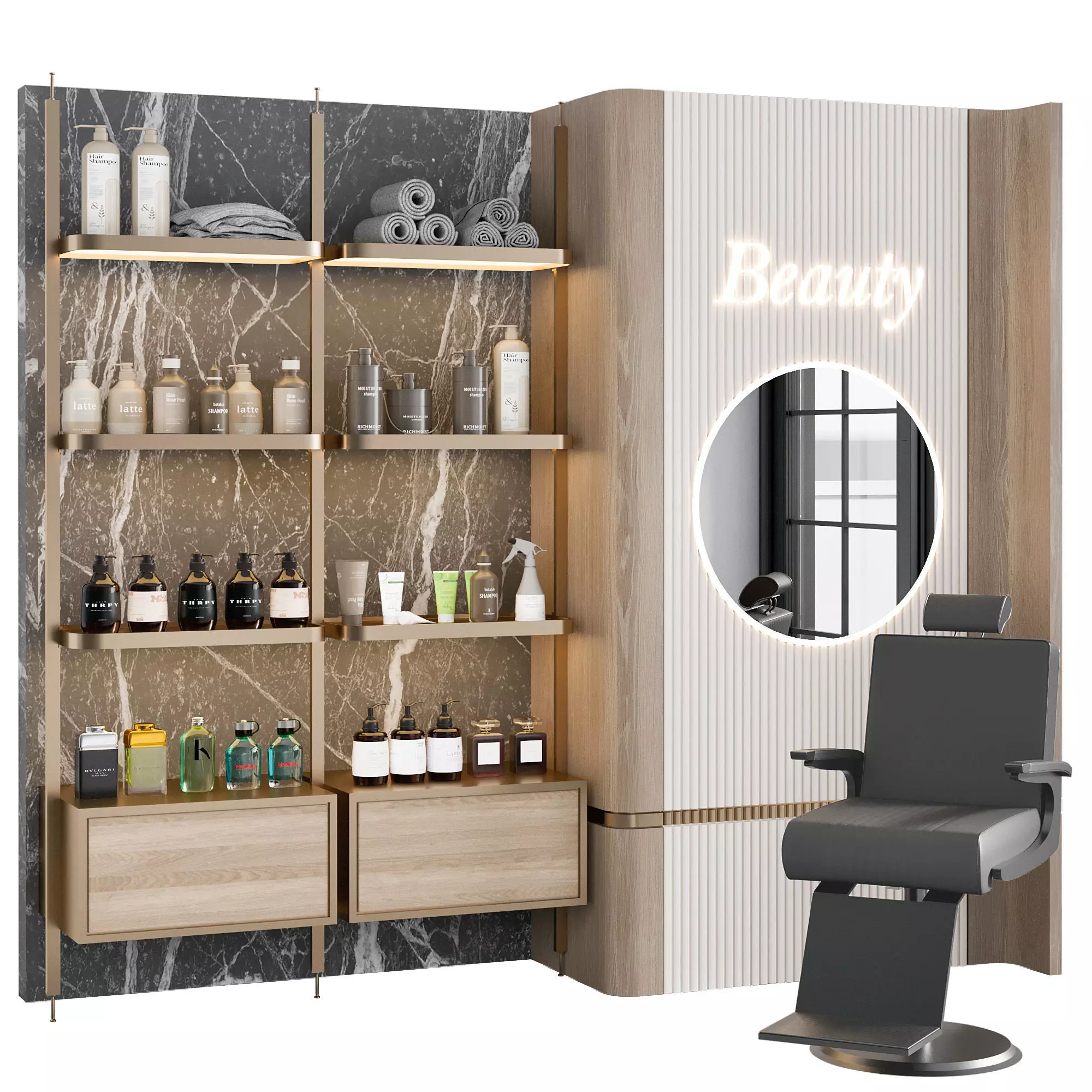 Beauty Salon No4 A 3D model_7