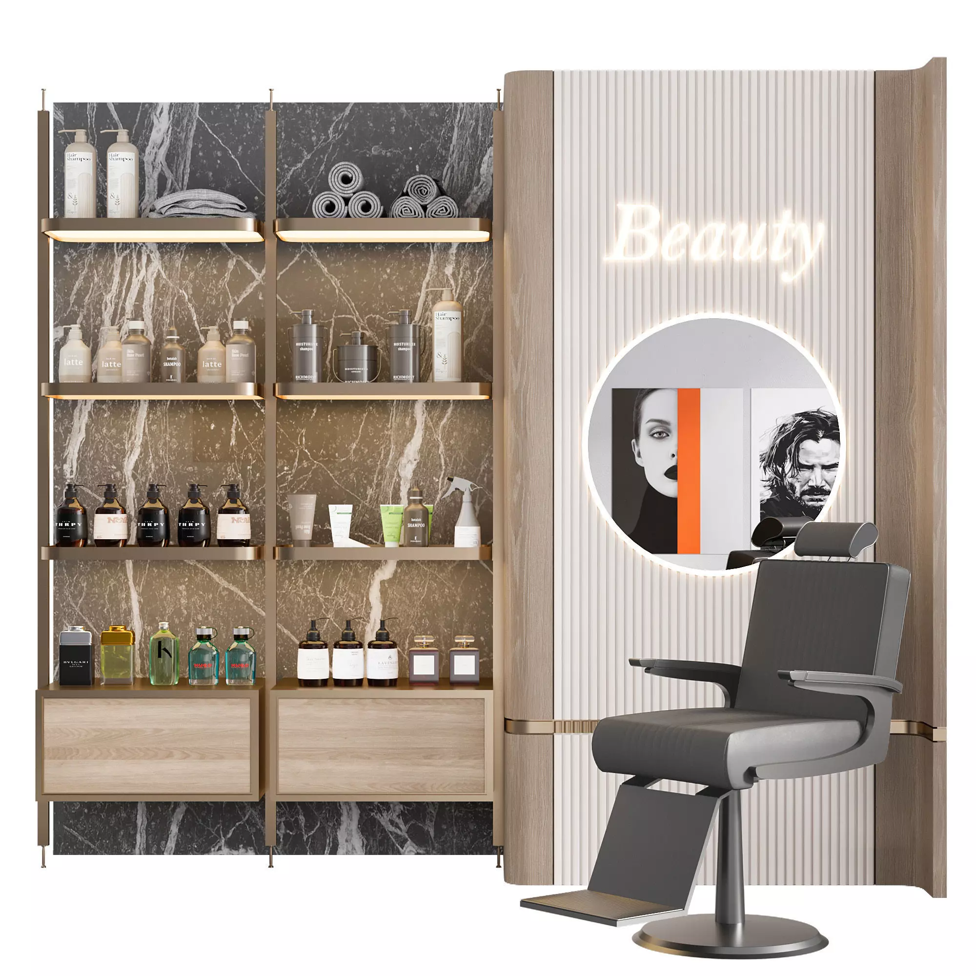 Beauty Salon No4 A 3D model_5