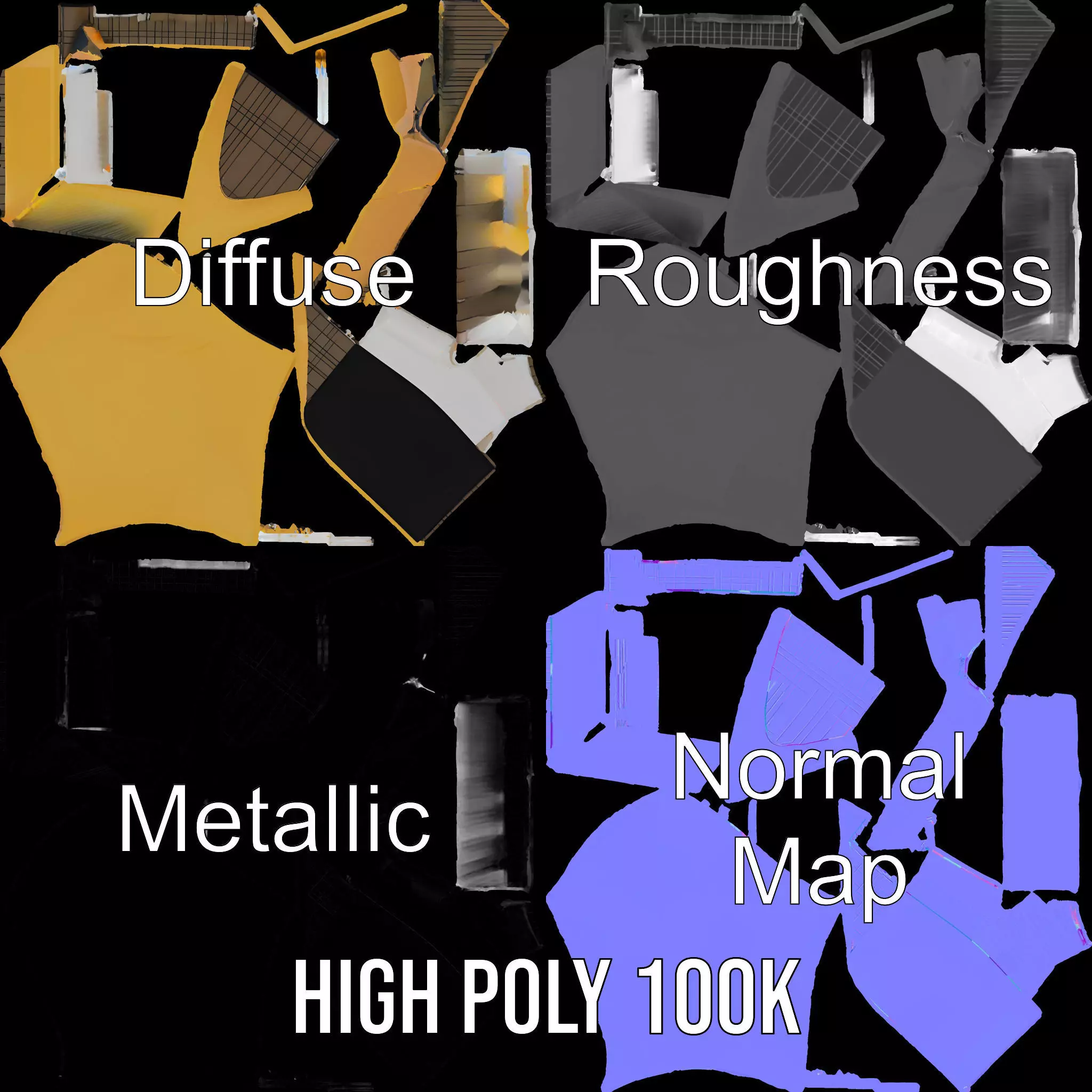 Golden Wave Theater model pack Low-poly 3D model_3