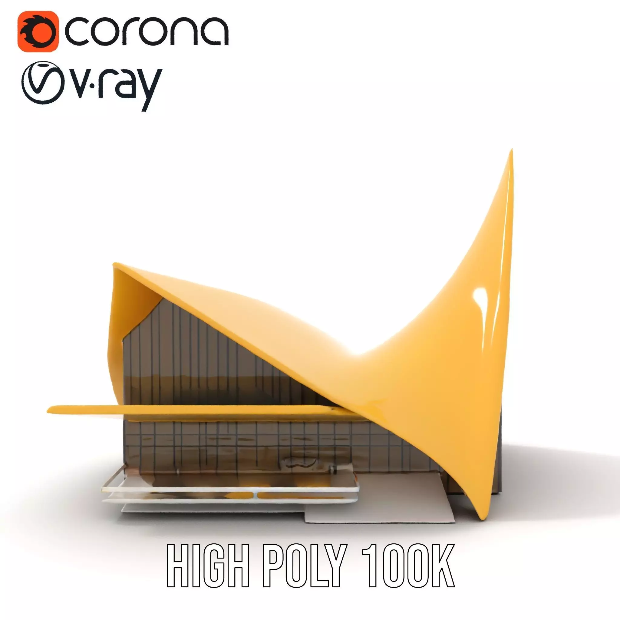 Golden Wave Theater model pack Low-poly 3D model_26