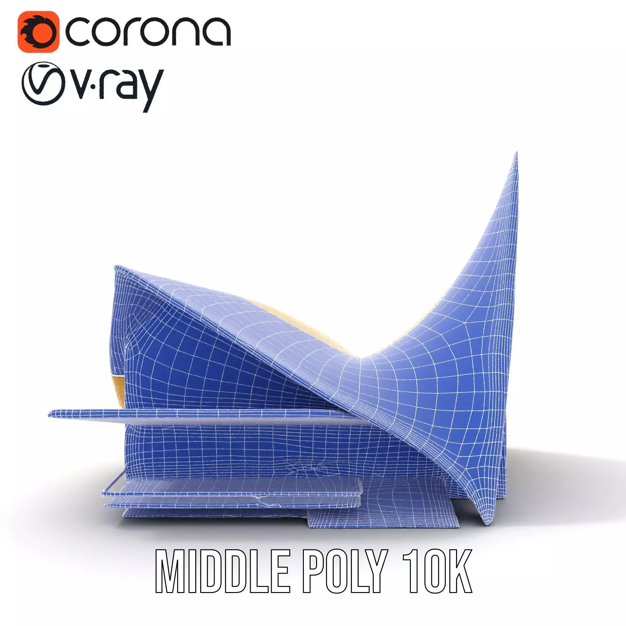 Golden Wave Theater model pack Low-poly 3D model_30