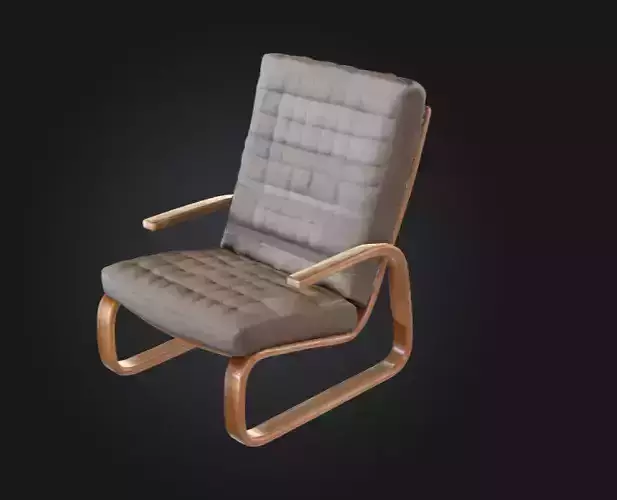 Modern Curved Lounge Chair
