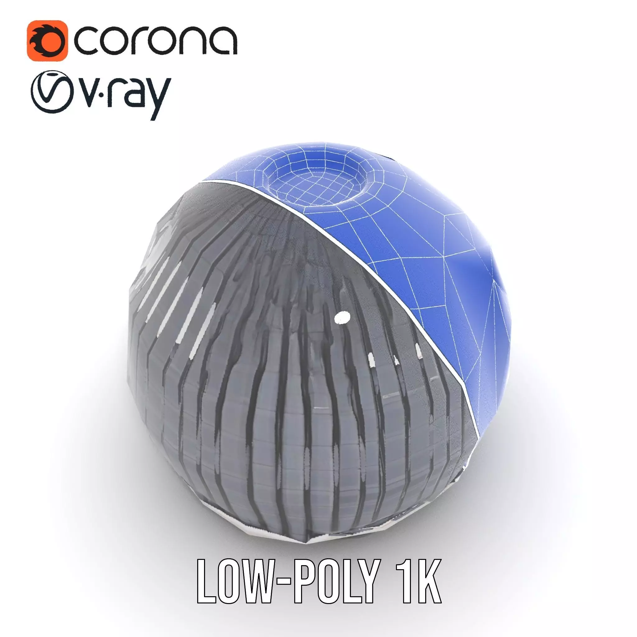 Black Futuristic Dome model pack Low-poly 3D model_27