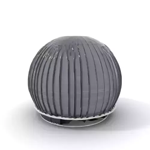 Black Futuristic Dome model pack Low-poly 3D model