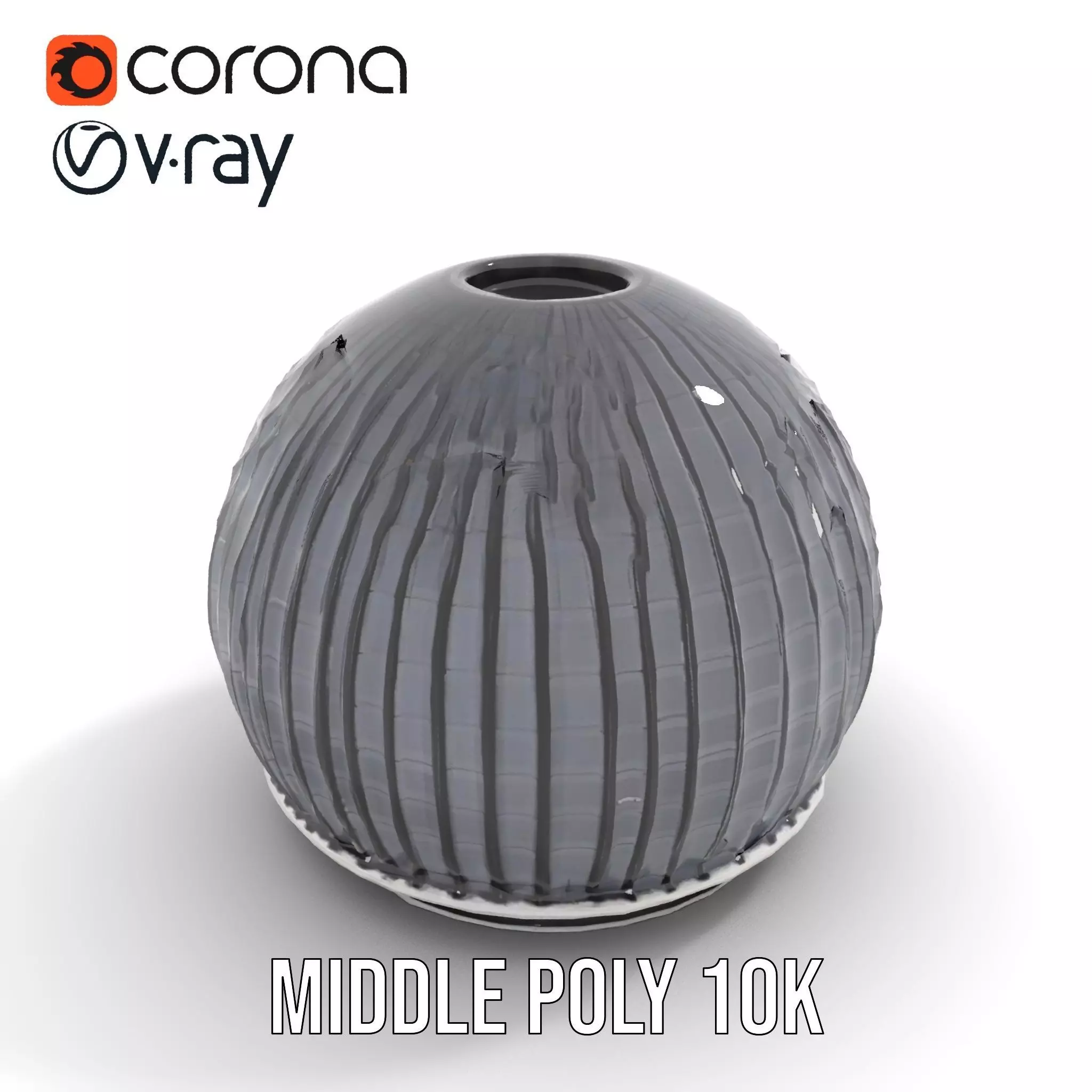 Black Futuristic Dome model pack Low-poly 3D model_18