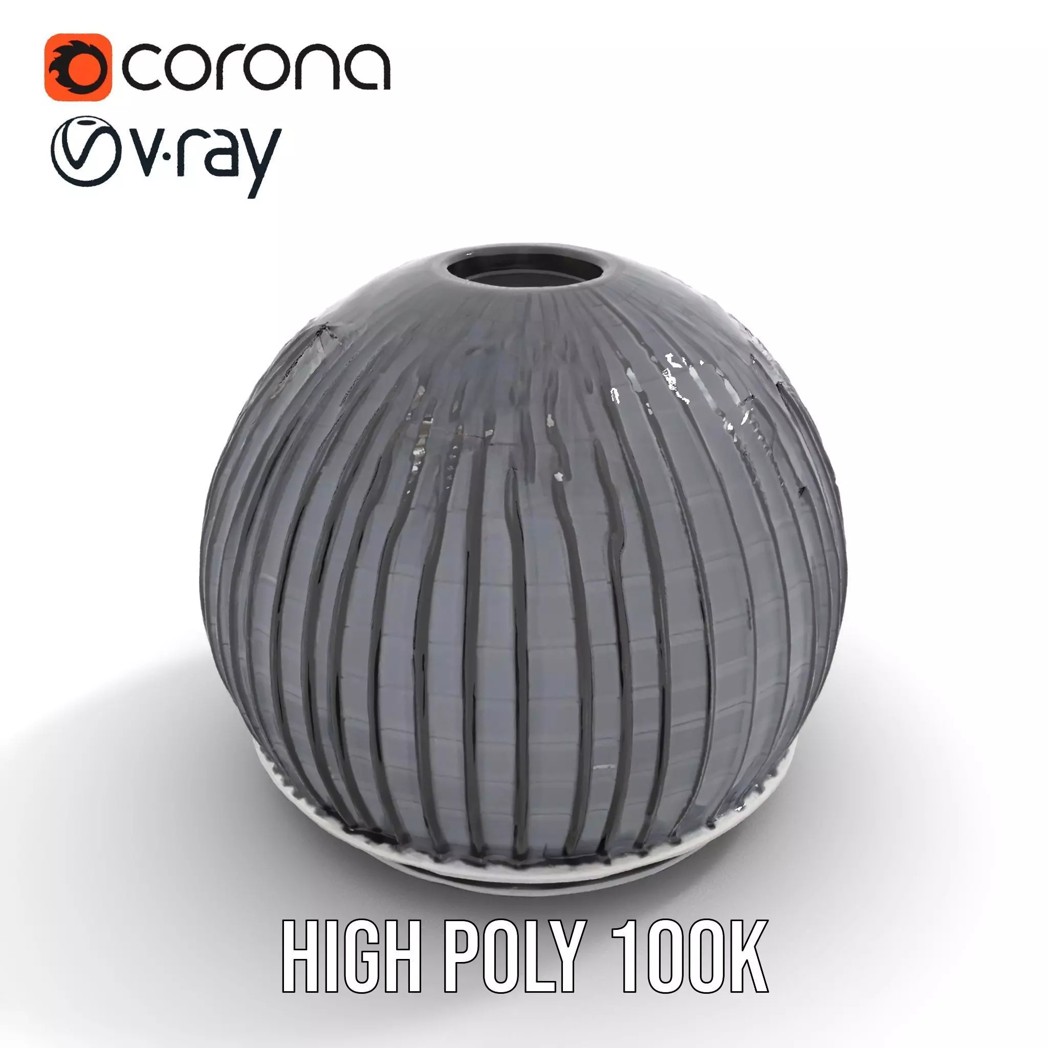 Black Futuristic Dome model pack Low-poly 3D model_9