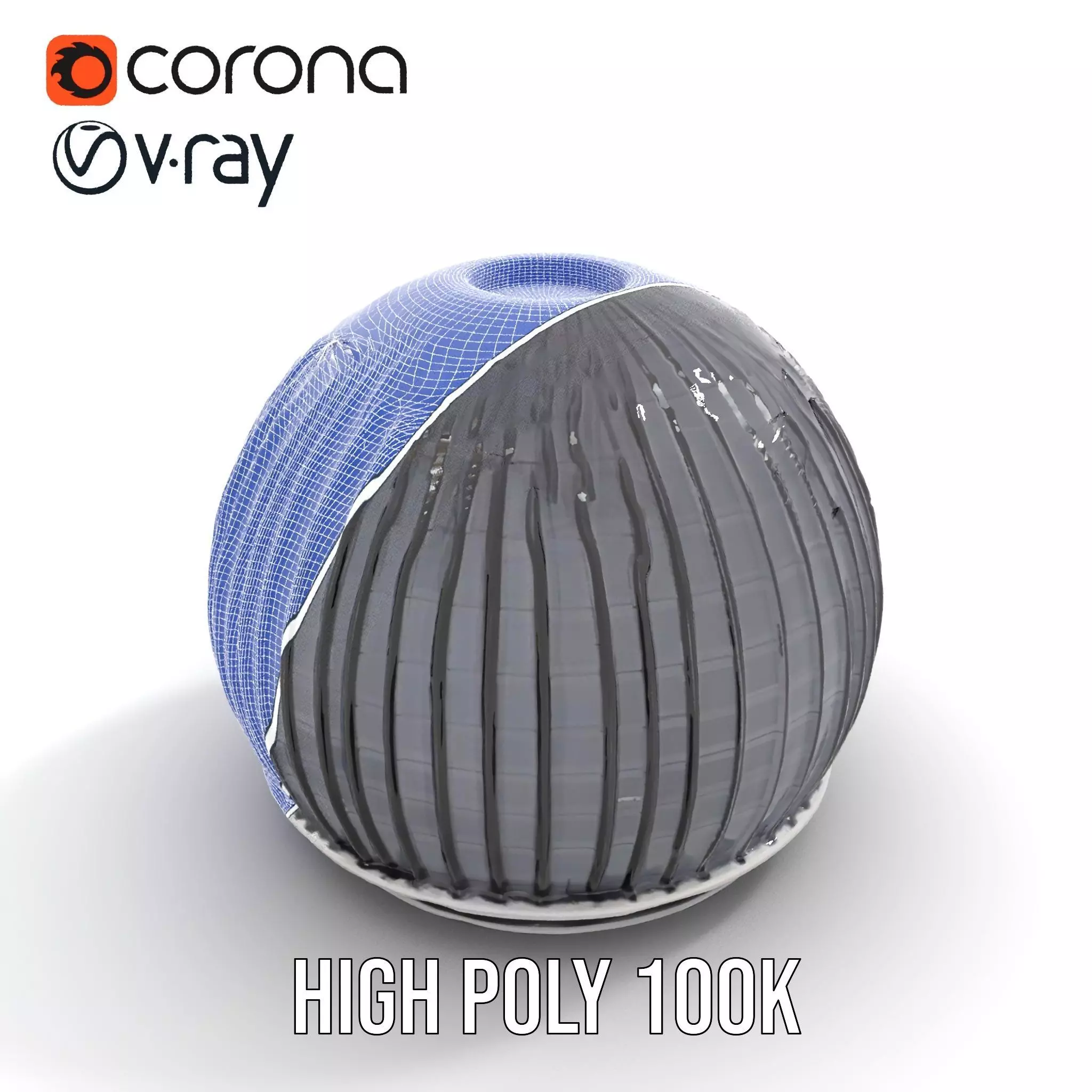 Black Futuristic Dome model pack Low-poly 3D model_25