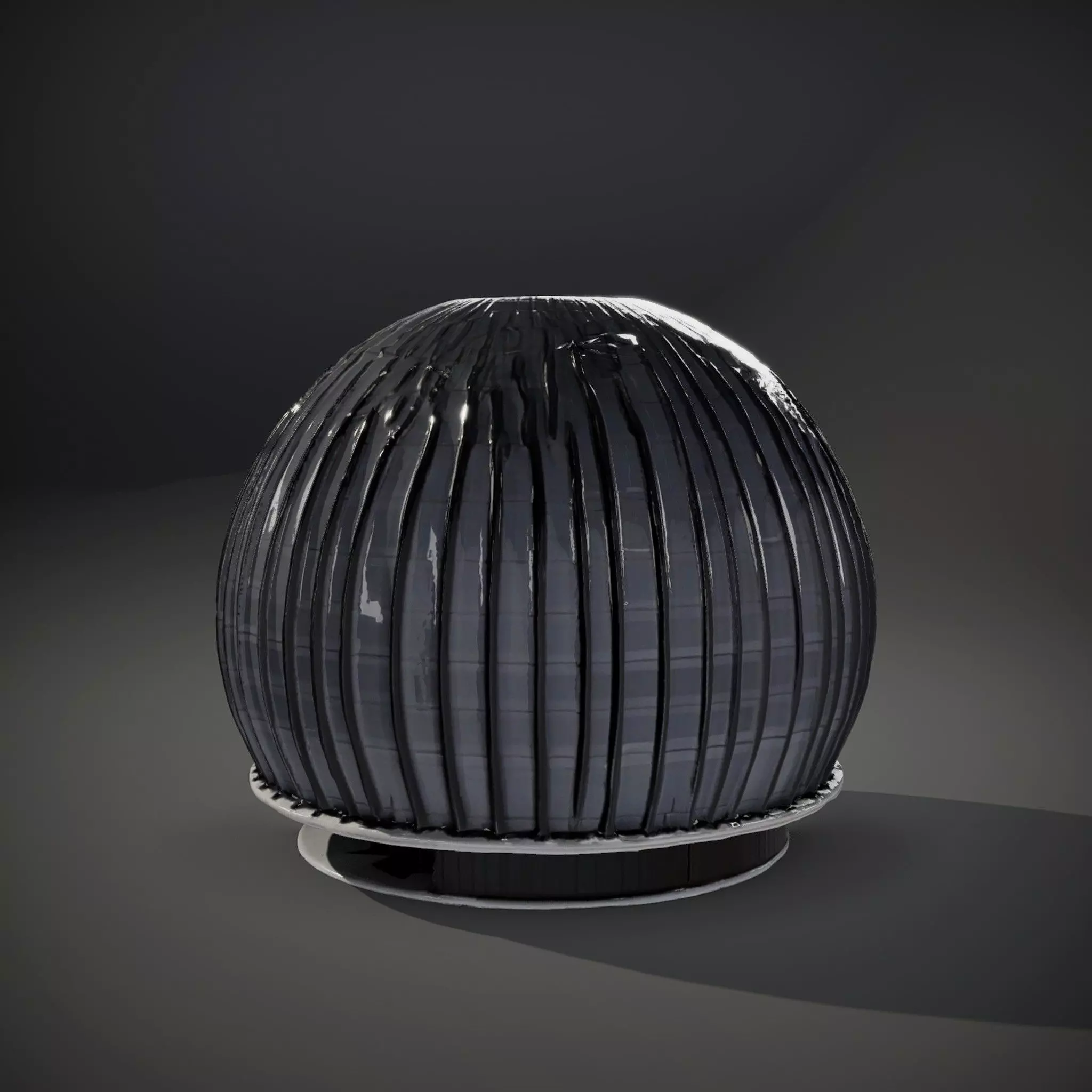 Black Futuristic Dome model pack Low-poly 3D model_33