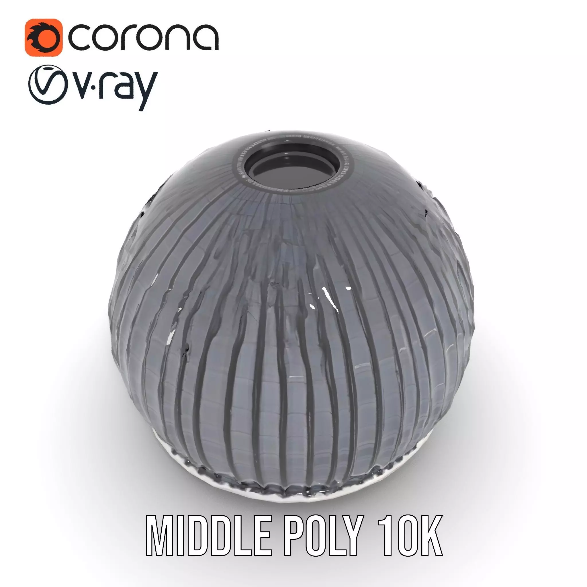 Black Futuristic Dome model pack Low-poly 3D model_5