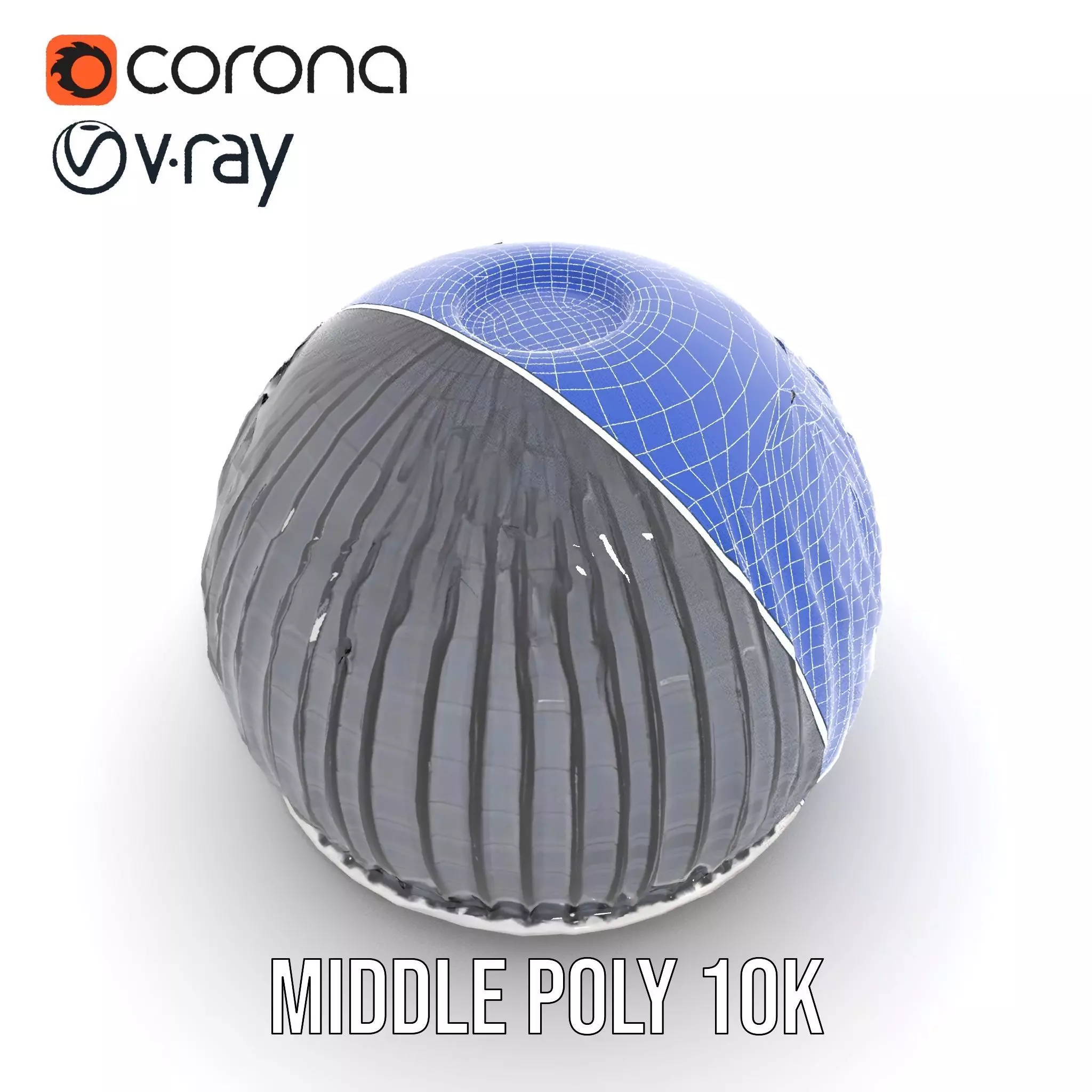 Black Futuristic Dome model pack Low-poly 3D model_15