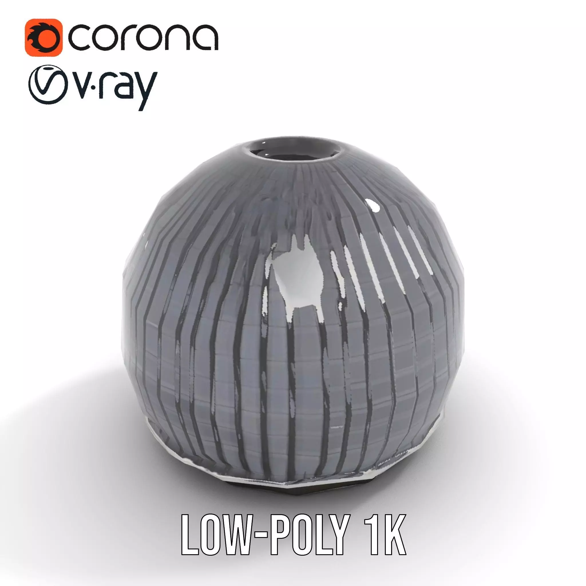 Black Futuristic Dome model pack Low-poly 3D model_19